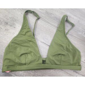 Farm Rio Women's Sz. S Green Adjustable Swim Suit Top